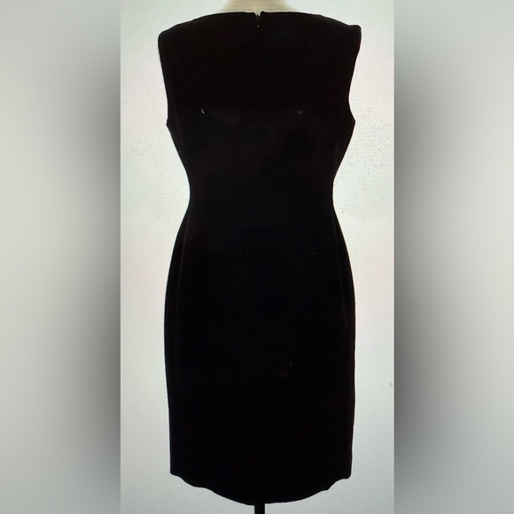 Evan-Picone Y2K Sleeveless Black Dress with Bead Accent Size 12P - Picture 3 of 9